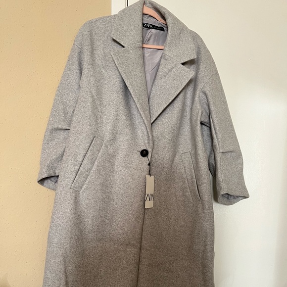 Zara Bloggers fav oversized grey Coat - Picture 15 of 16